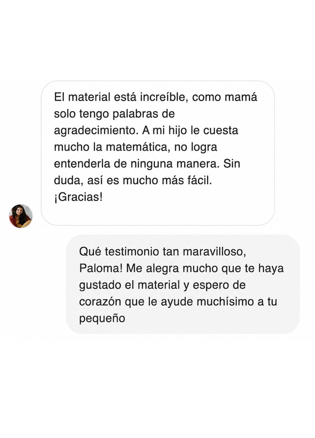 Testimonio de una mamá