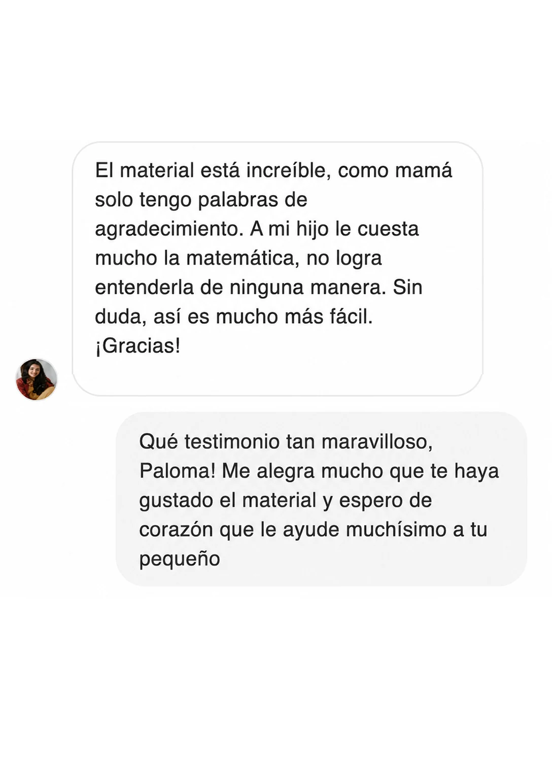 Testimonio de una mamá